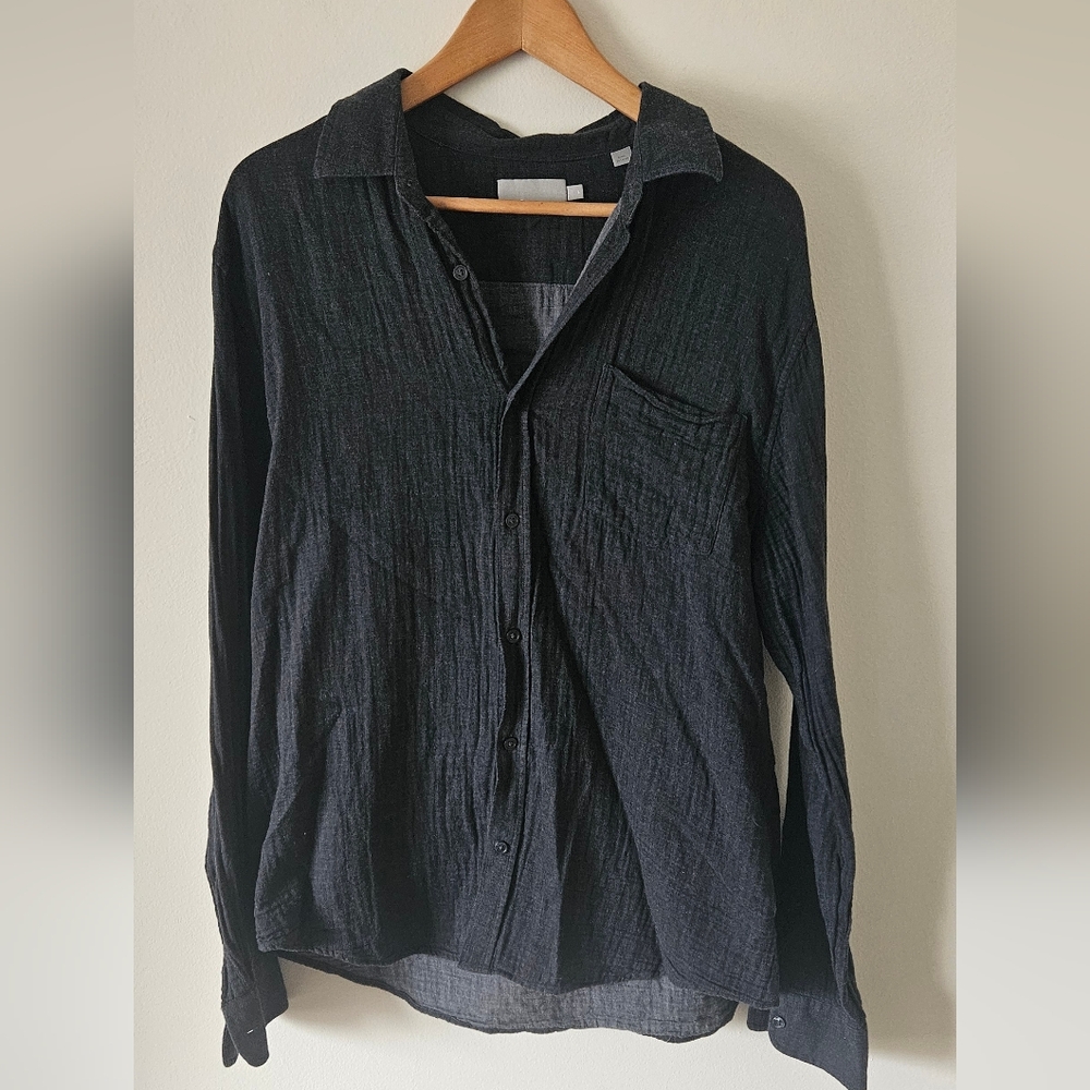 Vince Charcoal Gray Knit Top